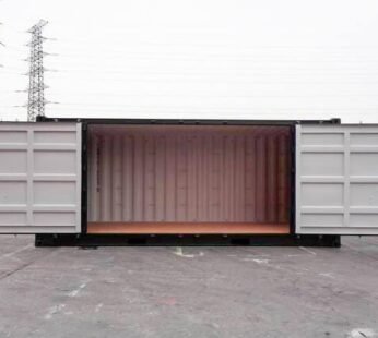 Contenedor Verde de 20 Pies con Lado Abierto